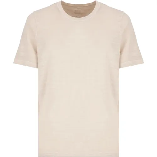 Crew Neck T-shirt for Men , male, Sizes: S, XL - 120% lino - Modalova