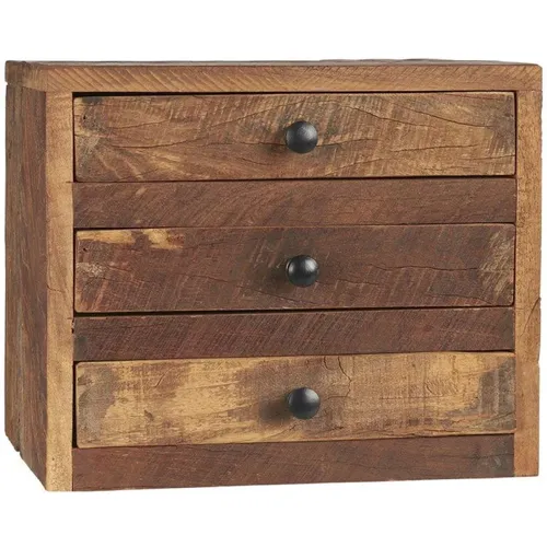Rustic Wooden Jewelry Storage Box , unisex, Sizes: ONE SIZE - Fineste Ting - Modalova