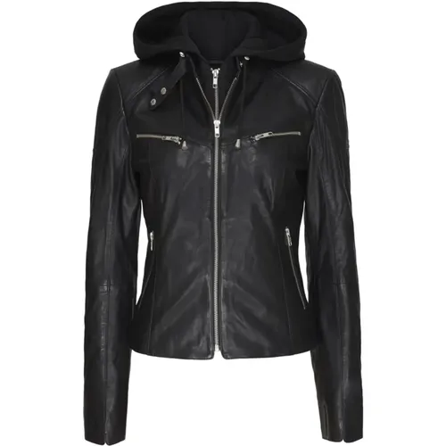 Biker mit Hood 11099 , Damen, Größe: XL - NOTYZ - Modalova