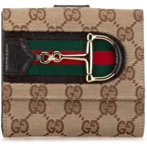 Pre-owned Canvas wallets , female, Sizes: ONE SIZE - Gucci Vintage - Modalova