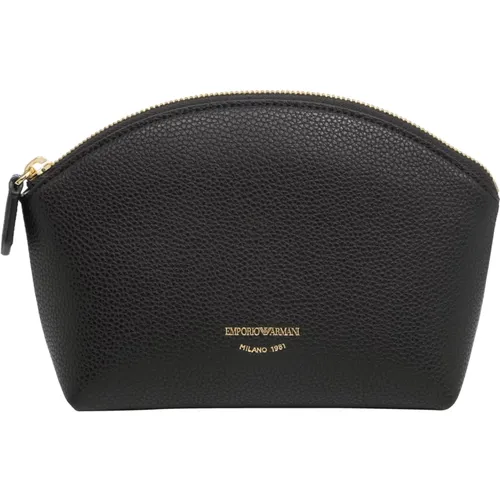 Stylish Toiletry Bag with Logo Detail , female, Sizes: ONE SIZE - Emporio Armani - Modalova