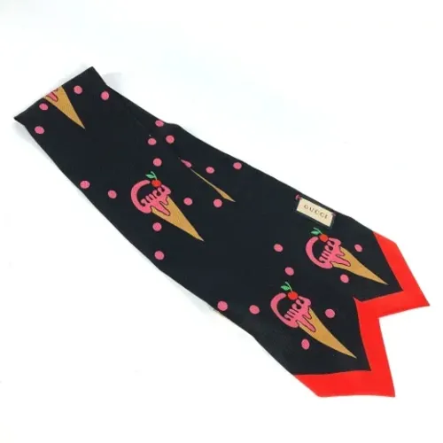 Pre-owned Silk scarves , female, Sizes: ONE SIZE - Gucci Vintage - Modalova