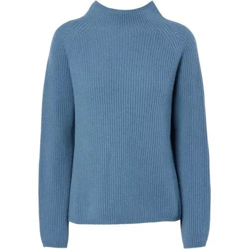 Blauer Strickpullover Italienisches Design , Damen, Größe: XL - Max Mara - Modalova