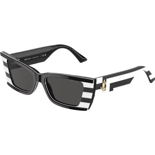 Stilvolle Sonnenbrille in Schwarz - Jimmy Choo - Modalova