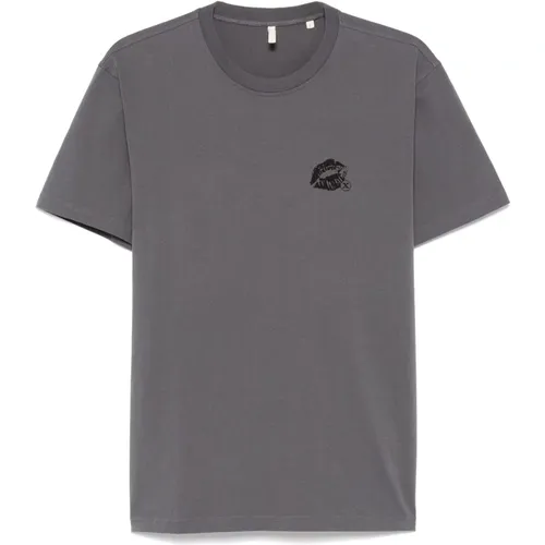 Antracite Easy Staff Tee , Herren, Größe: M - Sunflower - Modalova