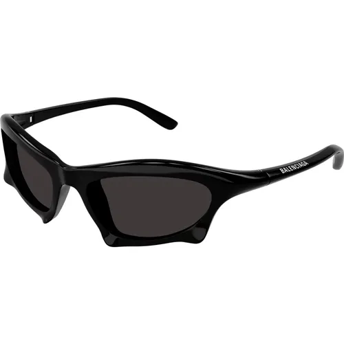 Schwarze/Graue Sonnenbrille - Balenciaga - Modalova