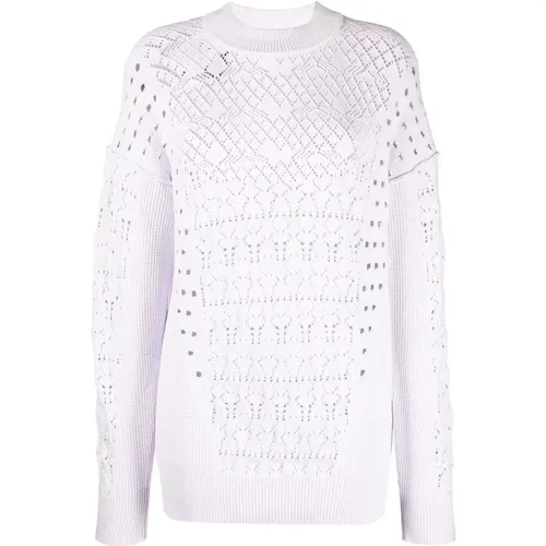 Casual Lila Baumwolle Nylon Pullover - The Attico - Modalova