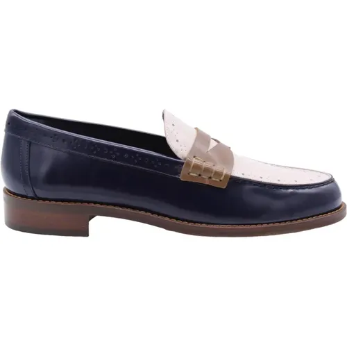 Classic Leather Mocassin Rogan Shoes , female, Sizes: 4 UK - Pertini - Modalova