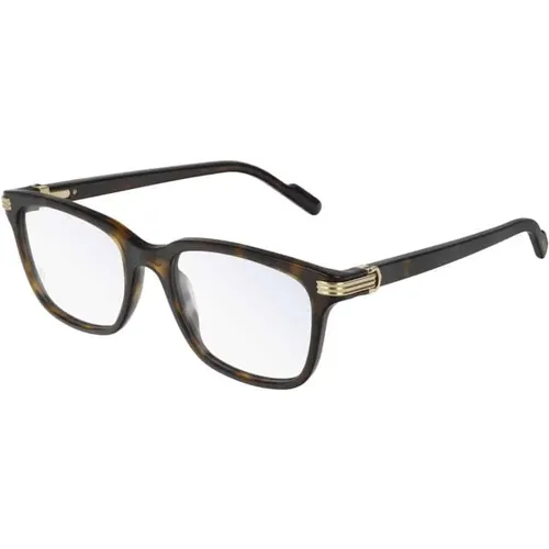 Ct0161O Havana Transparent Glasses , unisex, Sizes: 54 MM - Cartier - Modalova