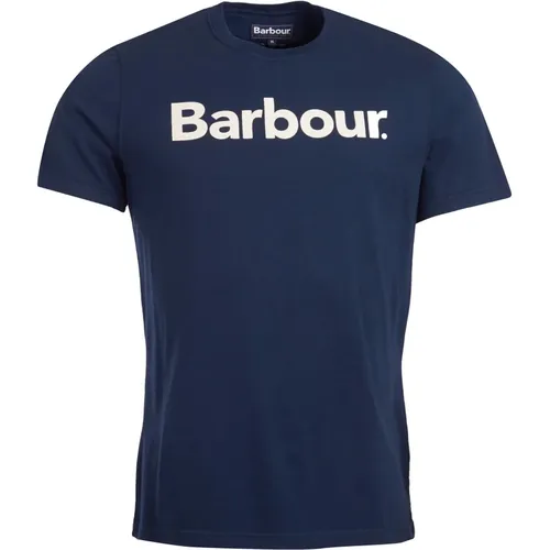 Logo T-Shirt in New Navy , Herren, Größe: L - Barbour - Modalova