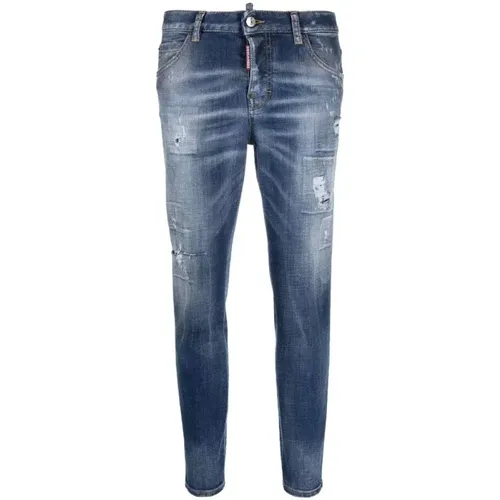 Slim-Fit Damen Jeans , Damen, Größe: S - Dsquared2 - Modalova