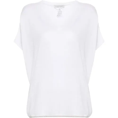 Weiße T-Shirts & Polos für Frauen , Damen, Größe: S - Le Tricot Perugia - Modalova