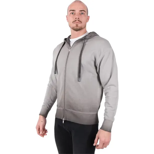 Grey Zip-Through Sweatshirt for Women , male, Sizes: 2XL - drykorn - Modalova