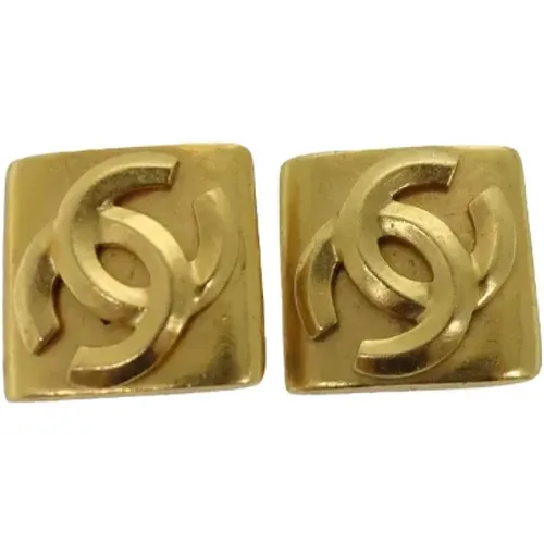 Pre-owned Metal earrings , female, Sizes: ONE SIZE - Chanel Vintage - Modalova