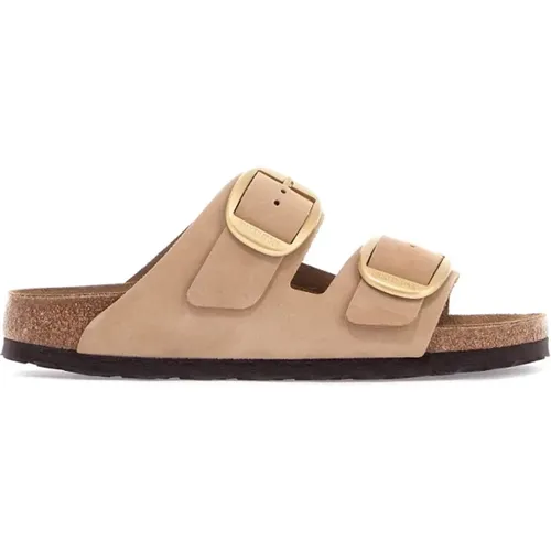 Double Strap Leather Slides , female, Sizes: 4 UK, 6 UK, 8 UK, 3 UK, 7 UK, 5 UK - Birkenstock - Modalova