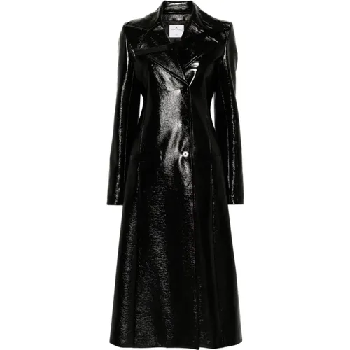 Faux Leather Coats with Strap Detailing , female, Sizes: M - Courrèges - Modalova