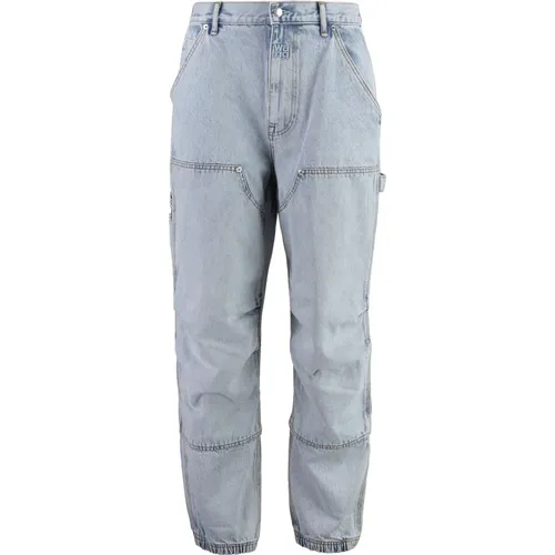 Weite Jeans mit Graviertem Logo , Damen, Größe: W26 - alexander wang - Modalova