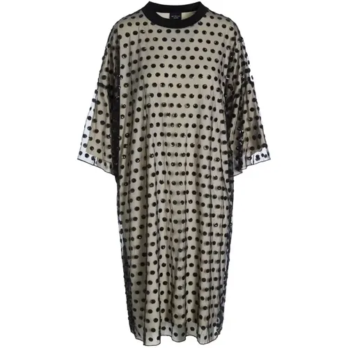 Besticktes Mesh-Kleid mit Transparentem Überzug - Bitte Kai Rand - Modalova
