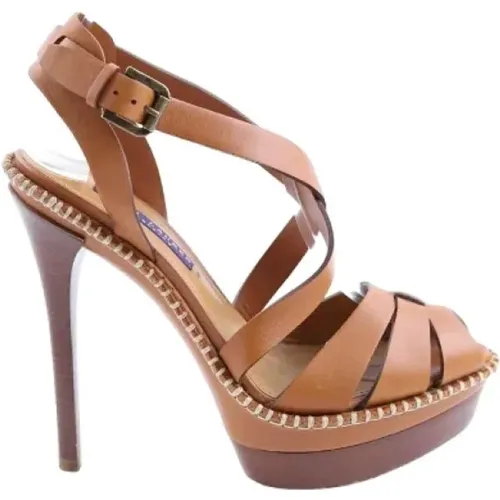 Pre-owned Leather heels , female, Sizes: 6 UK - Ralph Lauren Pre-owned - Modalova