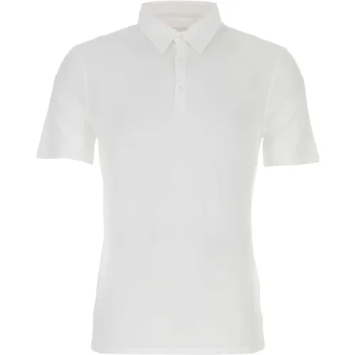 Weißes Baumwollpolo -Hemd , Herren, Größe: 3XL - Fedeli - Modalova