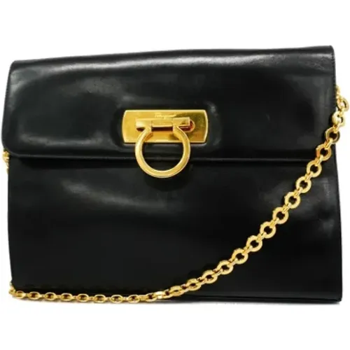 Pre-owned Leather shoulder-bags , female, Sizes: ONE SIZE - Salvatore Ferragamo Pre-owned - Modalova