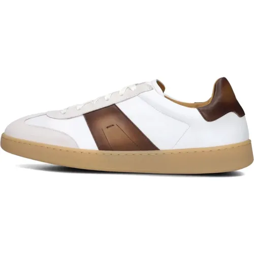 Weiße Low-Top Herren Sneakers - Magnanni - Modalova