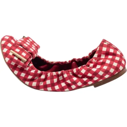 Pre-owned Fabric flats , female, Sizes: 4 1/2 UK - Louis Vuitton Vintage - Modalova