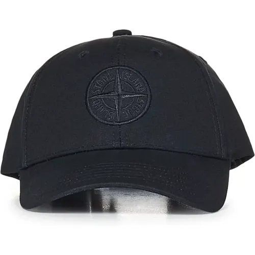 Hat with Logo Embroidery , male, Sizes: ONE SIZE - Stone Island - Modalova