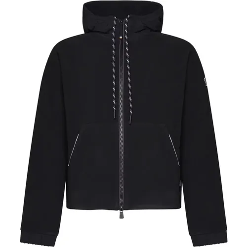 Zip-Up Cardigan with Hood , male, Sizes: M - Moncler - Modalova