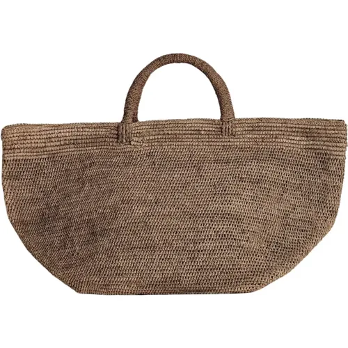 Handgemachte Raffia Tote Tasche Vanilla , Damen, Größe: ONE Size - Ibeliv - Modalova