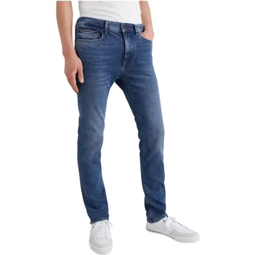 Schmal geschnittene Jeans , Herren, Größe: W32 - Tommy Hilfiger - Modalova