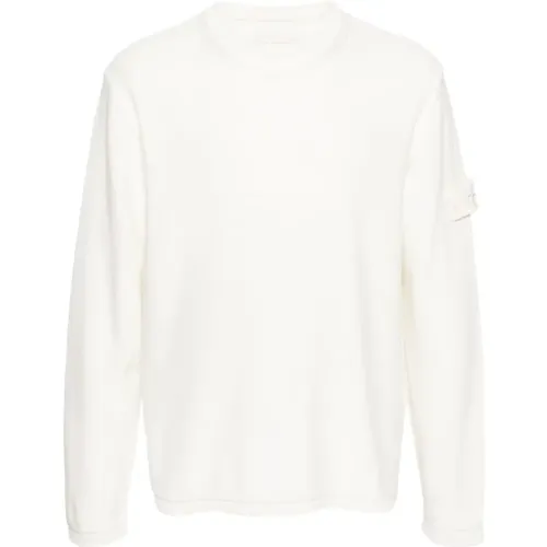 Weiße Pullover für Männer,Sweatshirts - Stone Island - Modalova