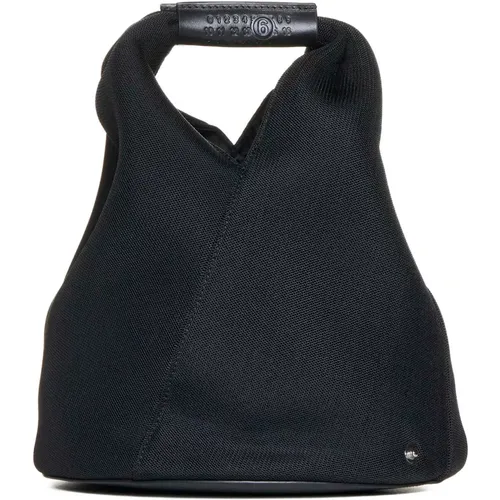 Schwarze Schichtige Japanische Eimer-Tasche - MM6 Maison Margiela - Modalova