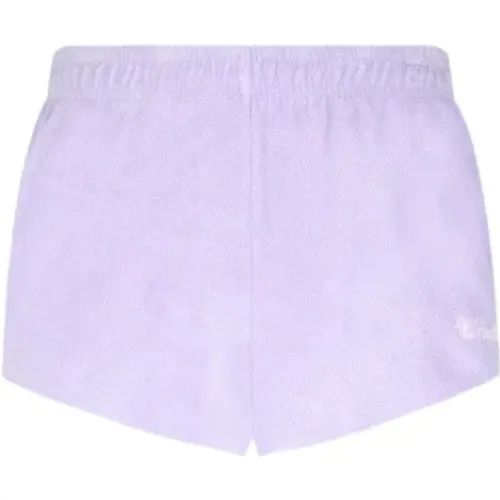Women's Cotton Terry Pull-Up Shorts , female, Sizes: S, M - MC2 Saint Barth - Modalova