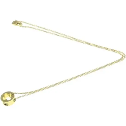 Pre-owned Gold necklaces , female, Sizes: ONE SIZE - Louis Vuitton Vintage - Modalova