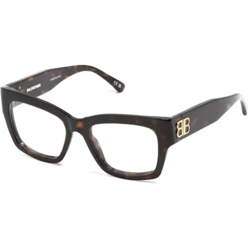 Braun/Havanna Optische Brille , Damen, Größe: 52 MM - Balenciaga - Modalova