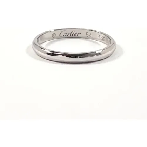 Pre-owned Platinum rings , female, Sizes: ONE SIZE - Cartier Vintage - Modalova