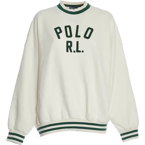 Women's Clothing Sweatshirts Milk , Green Aw24 , female, Sizes: XS, S - Ralph Lauren - Modalova