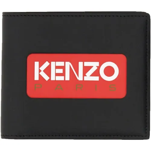 Geprägte Logo Leder Geldbörse - Kenzo - Modalova
