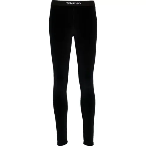 Blaue Leggings für Frauen Aw24 , Damen, Größe: XS - Tom Ford - Modalova