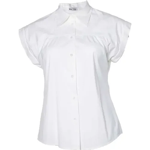 Pre-owned Cotton tops , female, Sizes: XS - Miu Miu Pre-owned - Modalova