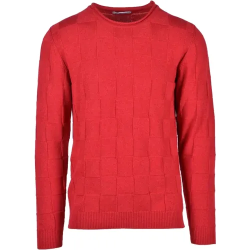 Grauer Wollmischung Strickpullover , Herren, Größe: XL - Daniele Alessandrini - Modalova