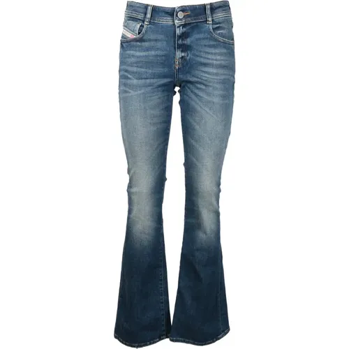 Slim Fit Jeans aus Baumwoll-Modal-Mix , Damen, Größe: W29 - Diesel - Modalova