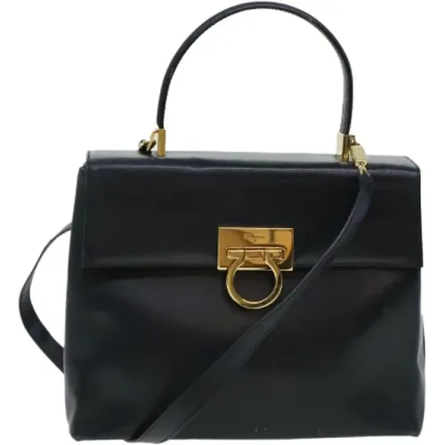 Pre-owned Leather shoulder-bags , female, Sizes: ONE SIZE - Salvatore Ferragamo Pre-owned - Modalova