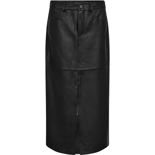 Leather Slit Skirt - , female, Sizes: M, S, L, XL, XS - Co'Couture - Modalova