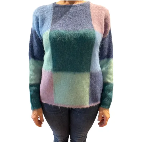 Color-Block Alpaka und Wolle Pullover - Gran Sasso - Modalova