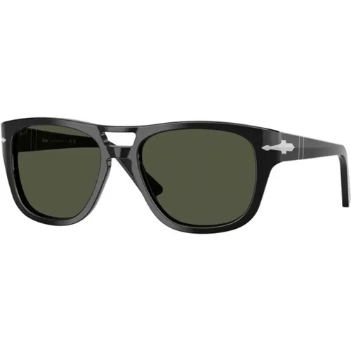 Frame with green lenses , unisex, Sizes: 55 MM - Persol - Modalova