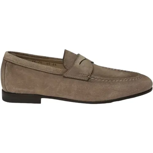 Classic Men`s Moccasins , male, Sizes: 5 UK, 7 1/2 UK - Santoni - Modalova