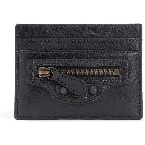 Leather Wallet , female, Sizes: ONE SIZE - Balenciaga - Modalova