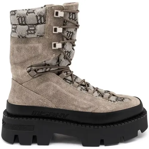 Ibiza Boot Monogram Taupe , Herren, Größe: 41 EU - MISBHV - Modalova